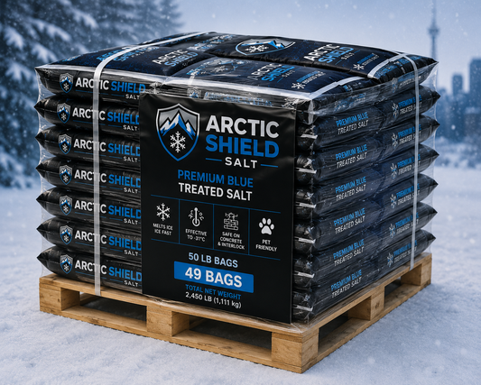 Arctic Shield Premium Blue Treated Salt – 49 Bag Skid