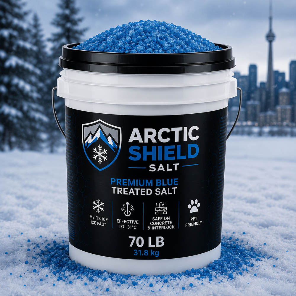 Arctic Shield 70 lb salt bucket